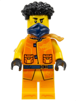 Arin - Tang Jacket, Dark Blue Bandana, Scabbard (njo0898)