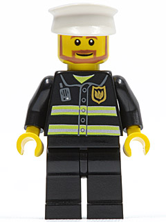 Fire - Reflective Stripes, Black Legs, White Hat (wc020)