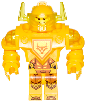 Axl - Trans-Yellow Visor, Bright Light Orange Torso (Ultimate Axl) (nex053)