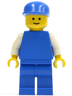 Plain Blue Torso with White Arms, Blue Legs, Blue Cap (pln010)