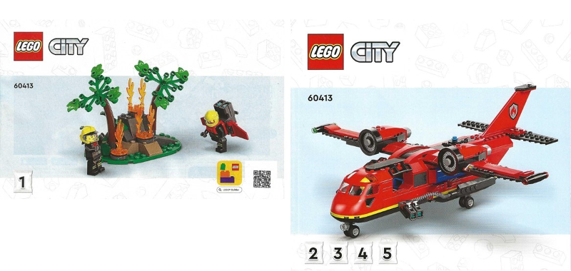 60413 Fire Rescue Plane (Used) LEGO City