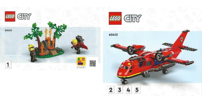 60413 Fire Rescue Plane (Used) LEGO City