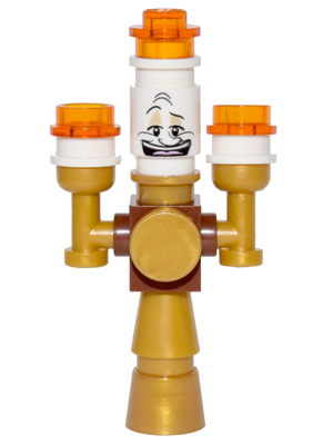 Lumiere {Lumiere} - Brick, Modified 1 x 1 with Studs on 4 Sides, 2 Candle Arms (dp031)