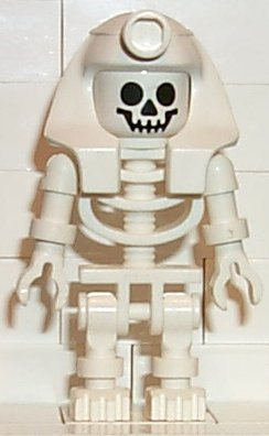Skeleton with Standard Skull, White Mummy Headdress (gen007)