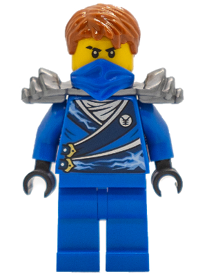 Jay (Techno Robe) - Rebooted, Flat Silver Shoulder Armor (njo0103)