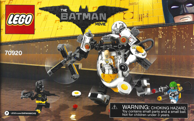 70920 Egghead Mech Food Fight (Used) LEGO The LEGO Batman Movie