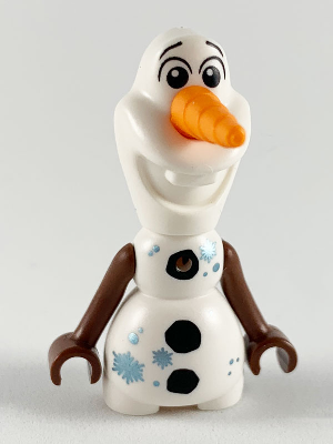 Olaf - Mini Doll Body, Metallic Light Blue Snowflakes (dp074)