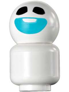 Snowgie - Medium Azure Smile, Minifigure Head Body (dp021)