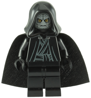 Emperor Palpatine - Light Bluish Gray Head, Black Hands (sw0210)