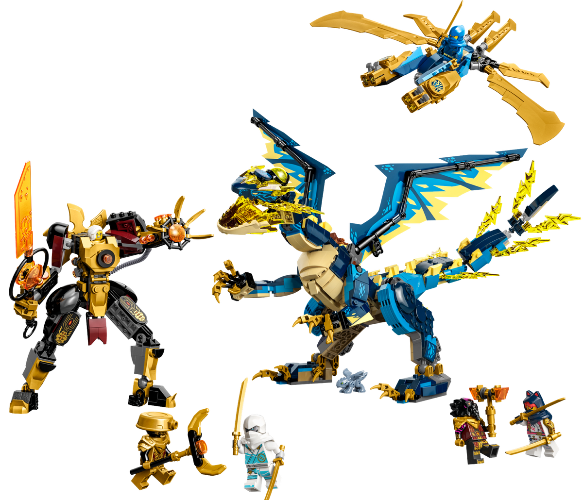 71796 Elemental Dragon vs. The Empress Mech (Used) LEGO Ninjago