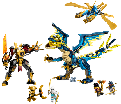 71796 Elemental Dragon vs. The Empress Mech (Used) LEGO Ninjago