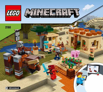 21160 The Illager Raid (Used) LEGO Minecraft
