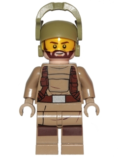 Resistance Trooper - Dark Tan Hoodie Jacket, Harness, Beard, Helmet with Chin Guard (sw0867)