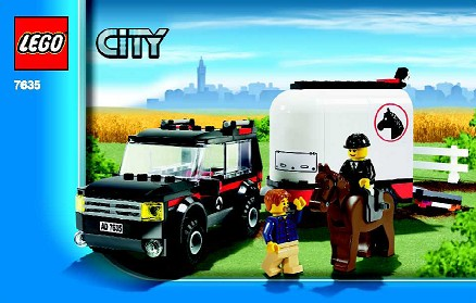 7635 4WD with Horse Trailer (Certified) LEGO City