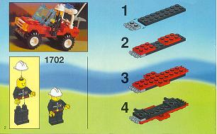 1702 Fire Fighter 4x4 (Used) LEGO Town