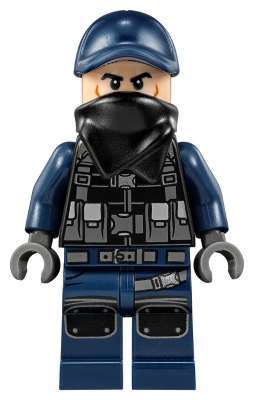 ACU Guard - Male, Dark Blue Cap, Light Nougat Head, Black Bandana (jw032)