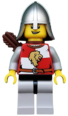 Kingdoms - Lion Knight Quarters, Helmet with Neck Protector, Quiver, Open Grin (cas449)