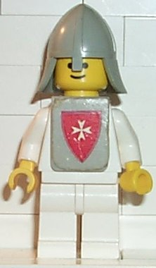 Classic - Yellow Castle Knight White - with Vest Stickers (cas084s)