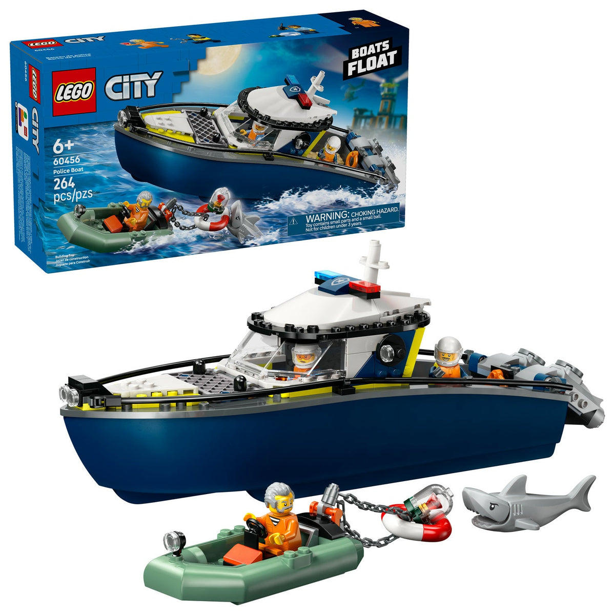 60456 Police Boat Chase (Retired) LEGO City