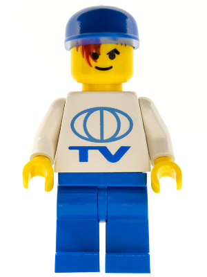 TV Logo Large Pattern on Front, LEGO Soccer Logo on Back, Blue Legs, Blue Cap (wc4457)