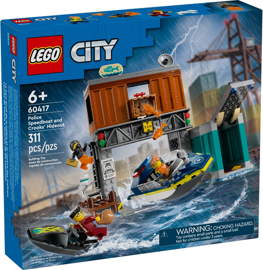 60417 Police Speedboat and Crooks' Hideout (Retired) LEGO City