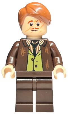 Professor Remus Lupin - Dark Brown Jacket, Olive Green Vest, Plain Legs (hp479)