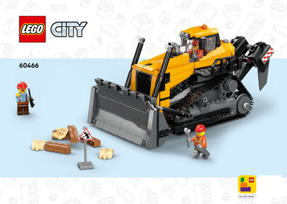 60466 Yellow Bulldozer (Certified) LEGO City