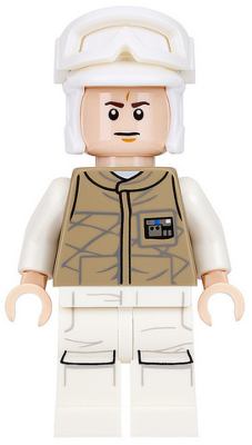 Hoth Rebel Trooper Dark Tan Uniform (Frown) (sw0735)