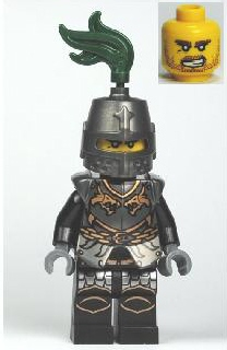 Kingdoms - Dragon Knight Armor with Chain, Helmet Closed, Bared Teeth (cas462)