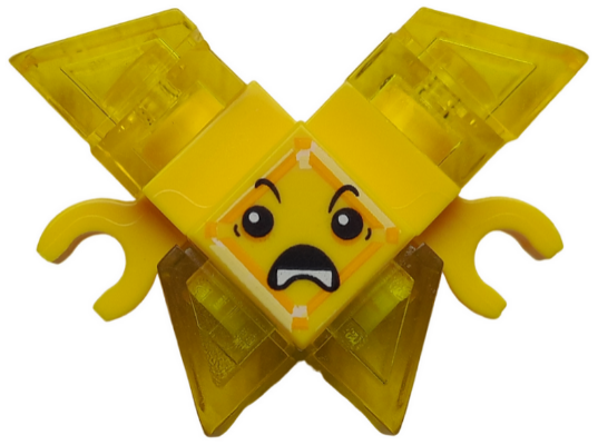 Kryptomite - Yellow, Medium Crystals, Hands (shg031)