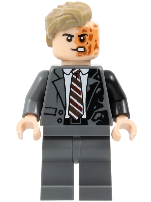 Two-Face - Dark Bluish Gray Suit, Dark Tan Hair (sh1023)