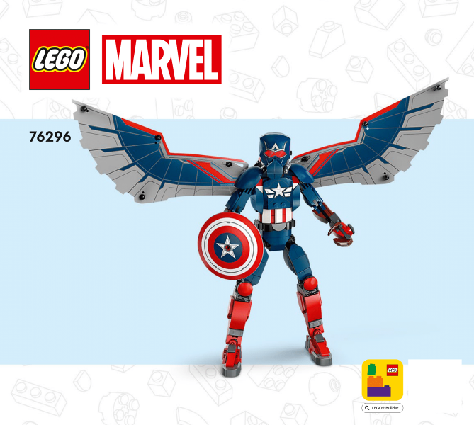 76296 New Captain America Construction Figure (Certified) LEGO Super Heroes