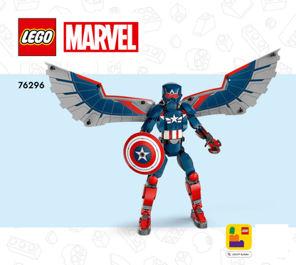 76296 New Captain America Construction Figure (Certified) LEGO Super Heroes