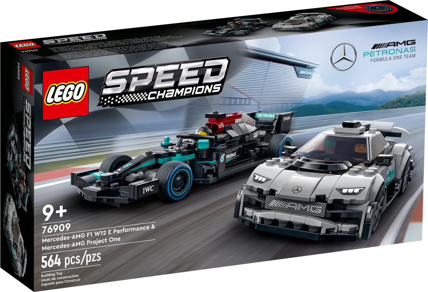 76909 Mercedes AMG F1 W12 E Performance & Mercedes AMG Project One (Retired) LEGO Speed Champions