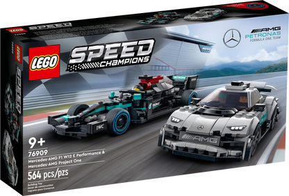 76909 Mercedes AMG F1 W12 E Performance & Mercedes AMG Project One (Retired) LEGO Speed Champions