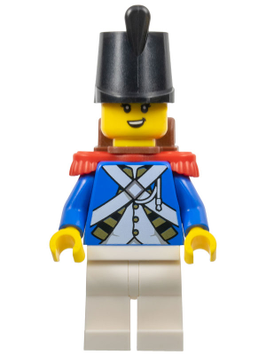 Imperial Soldier IV - Female, Black Shako Hat, Red Epaulettes, Backpack (pi192)