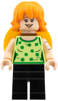 Nami - Yellowish Green Top, Straw Hat on Back (op010)