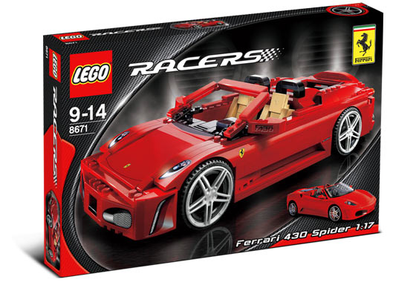 8671 Ferrari 430 Spider 1:17 (Retired) LEGO Racers