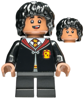 Lee Jordan - Gryffindor Robe Clasped, Black Short Legs (hp441)