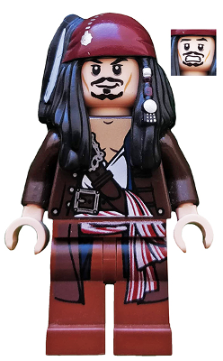 Captain Jack Sparrow - Dark Brown Jacket, Bandana (poc034)