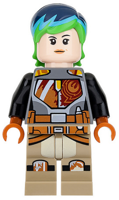 Sabine Wren - Bright Green and Dark Blue Hair (sw0742)
