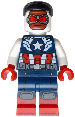 Captain America (Sam Wilson) - Dark Blue and White Suit (sh0999)