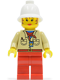 Pippin Reed / Miss Gail Storm - Tan Shirt, Red Legs, White Pith Helmet (adv015)