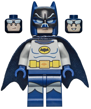 Batman - Classic TV Series, Goggles and Light Bluish Gray Torso (sh0703)