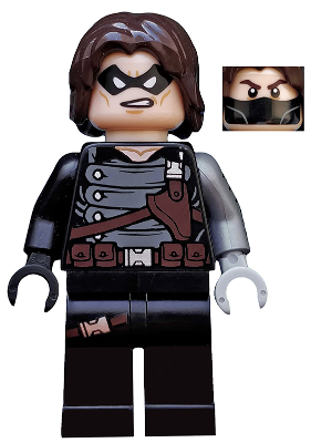 Winter Soldier - Dark Brown Hair, Light Bluish Gray Hand (sh0181)