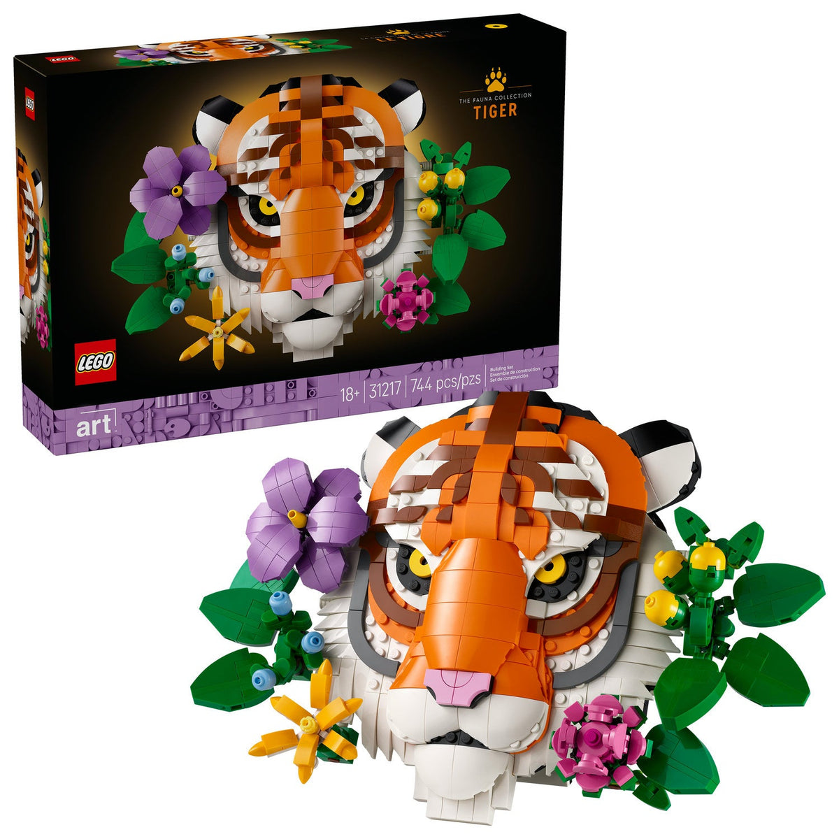 31217 Tiger (Retired) LEGO Art