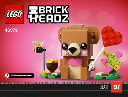 40379 Valentine's Bear (Certified) LEGO BrickHeadz