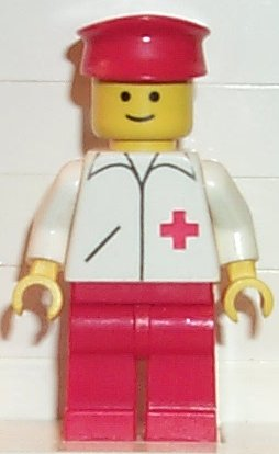 Doctor - Straight Line, Red Legs, Red Hat (doc012)