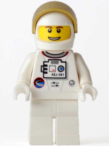 Shuttle Astronaut - Male, Thin Grin with Teeth (sp124)