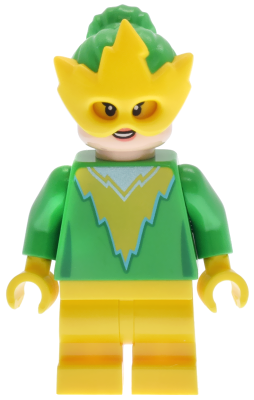 Electro - Bright Green Torso and Hair, Yellow Mask and Medium Legs (sh0951)